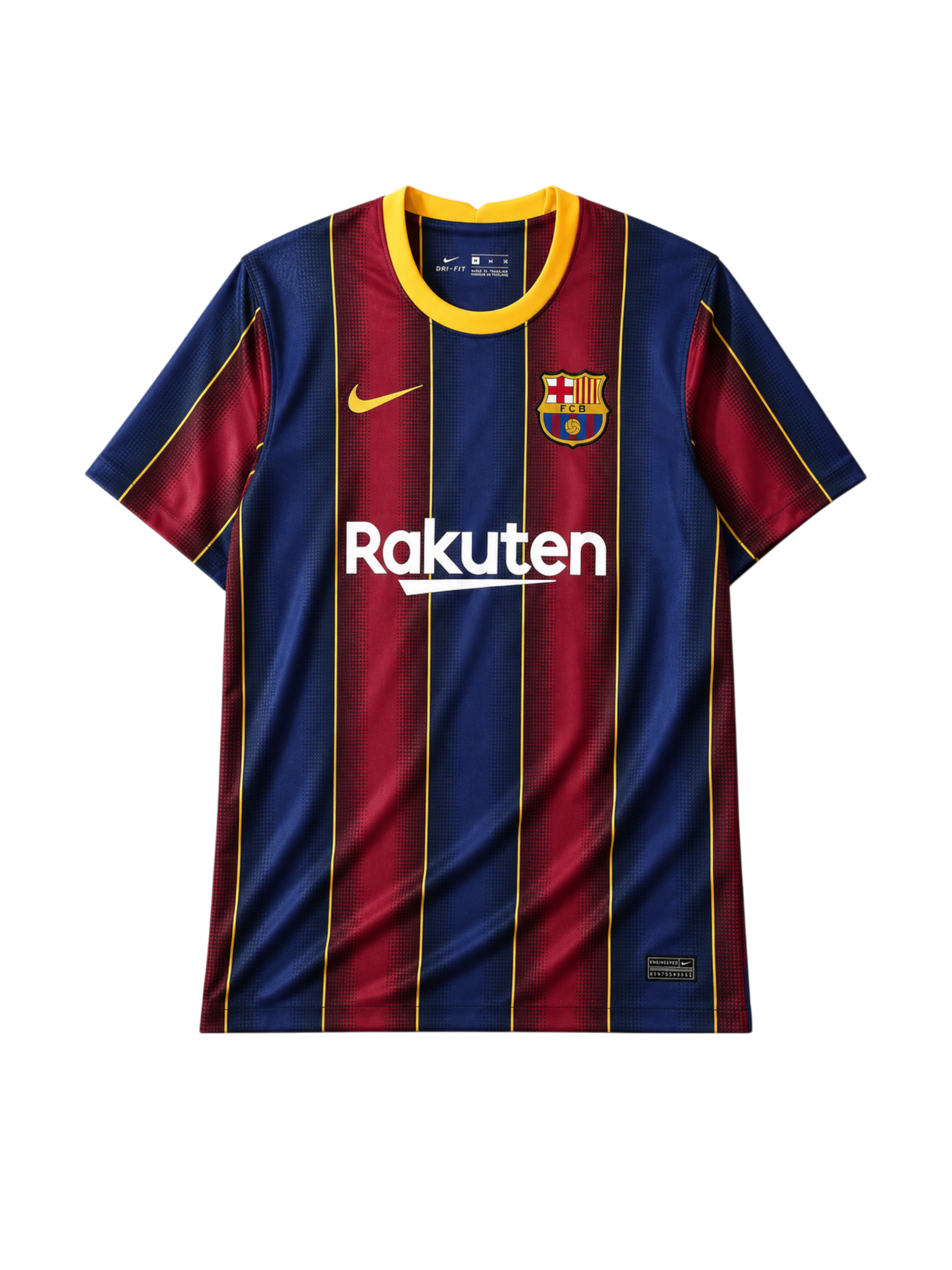 FCバルセロナ 2020-21シーズン ホームシャツ Rakutenスポンサー Nike製 メッシ最終シーズンモデル