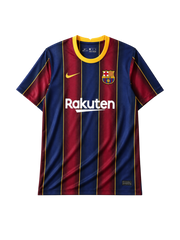 FCバルセロナ 2020-21シーズン ホームシャツ Rakutenスポンサー Nike製 メッシ最終シーズンモデル