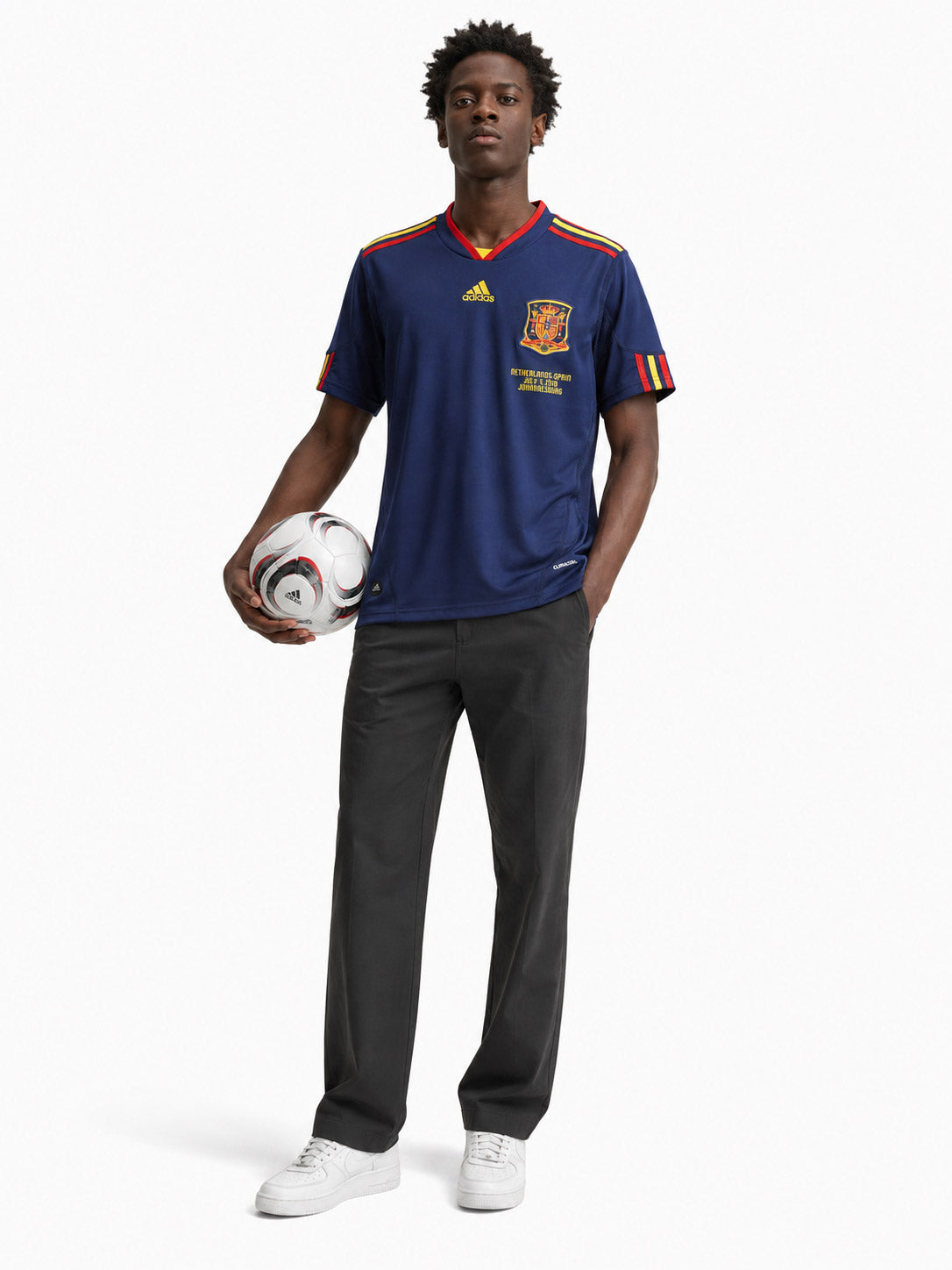 2010 スペイン代表 アウェイジャージ adidas W杯決勝記念 サッカーユニフォーム