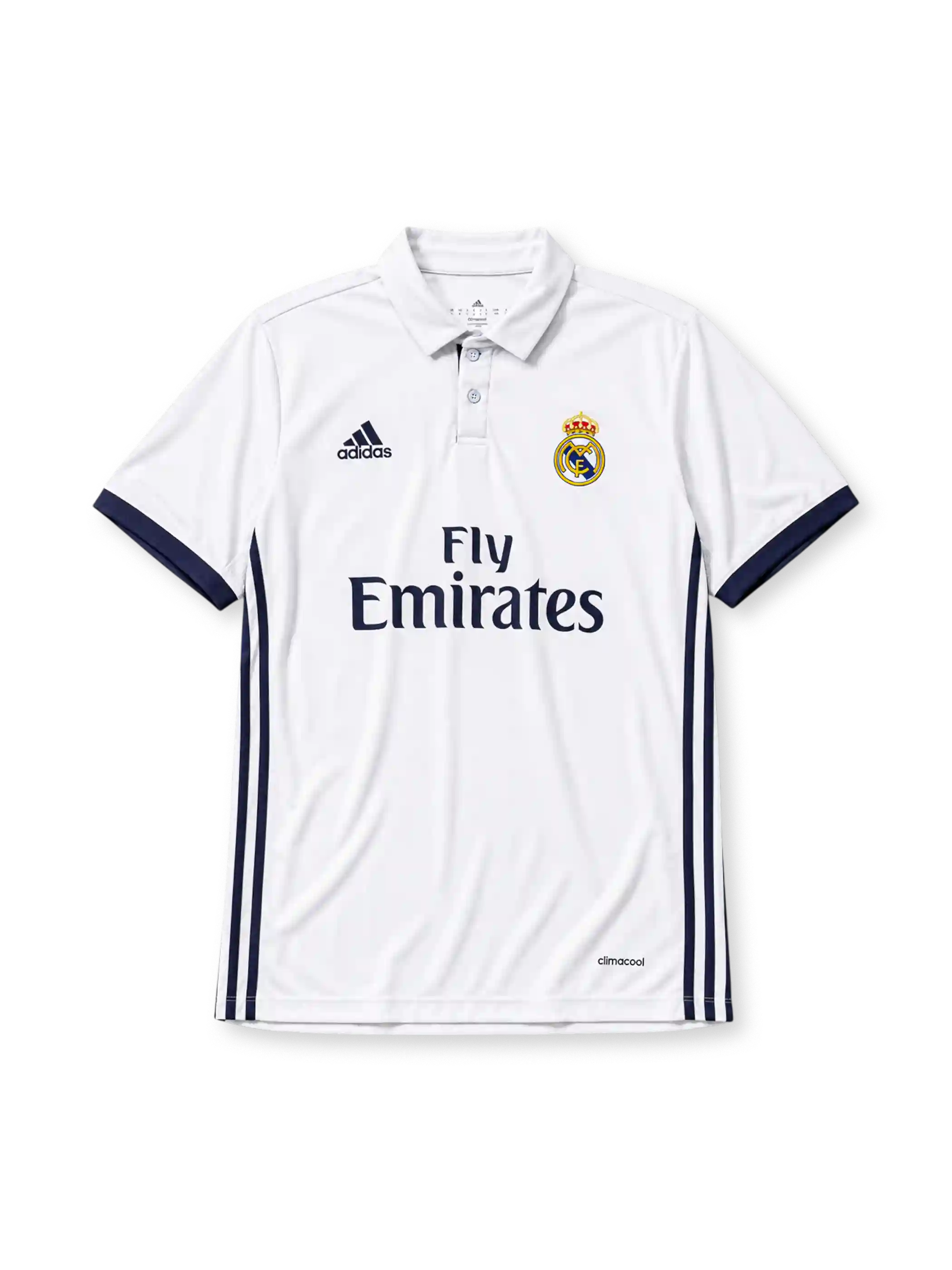 レアル・マドリード 2016-17シーズン ホームシャツ Fly Emiratesスポンサー adidas製 リーガ・CL2冠記念モデル