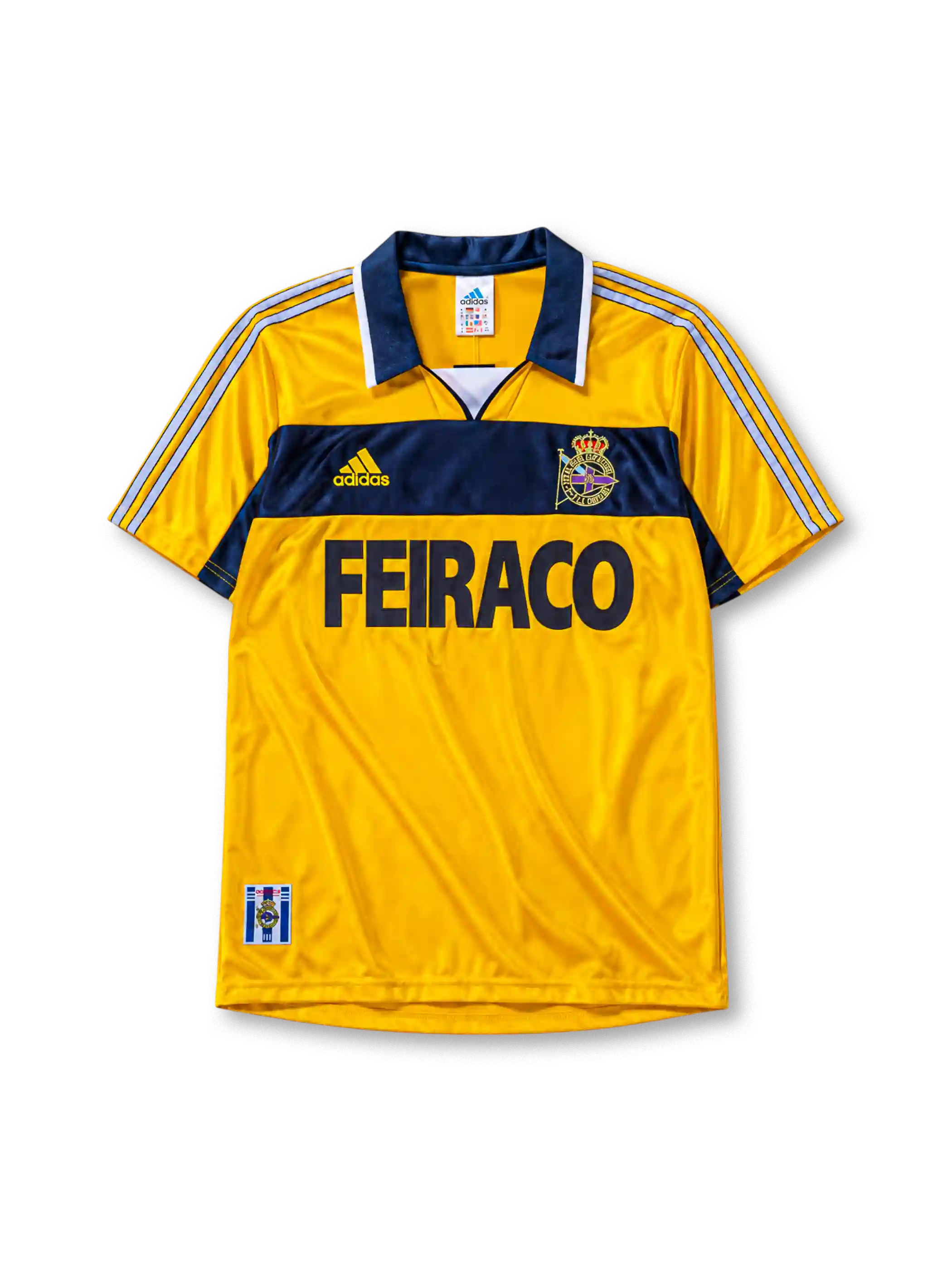 デポルティボ・ラ・コルーニャ 1999-2000シーズン アウェイシャツ FEIRACOスポンサー adidas製 リーガ制覇記念モデル