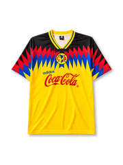 クラブ・アメリカ 1995シーズン ホームジャージ 半袖 adidas イエロー ジグザグ Coca-Cola