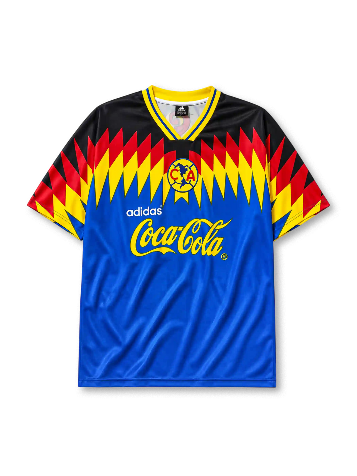 クラブ・アメリカ 1995シーズン アウェイジャージ 半袖 adidas ブルー ジグザグ Coca-Cola