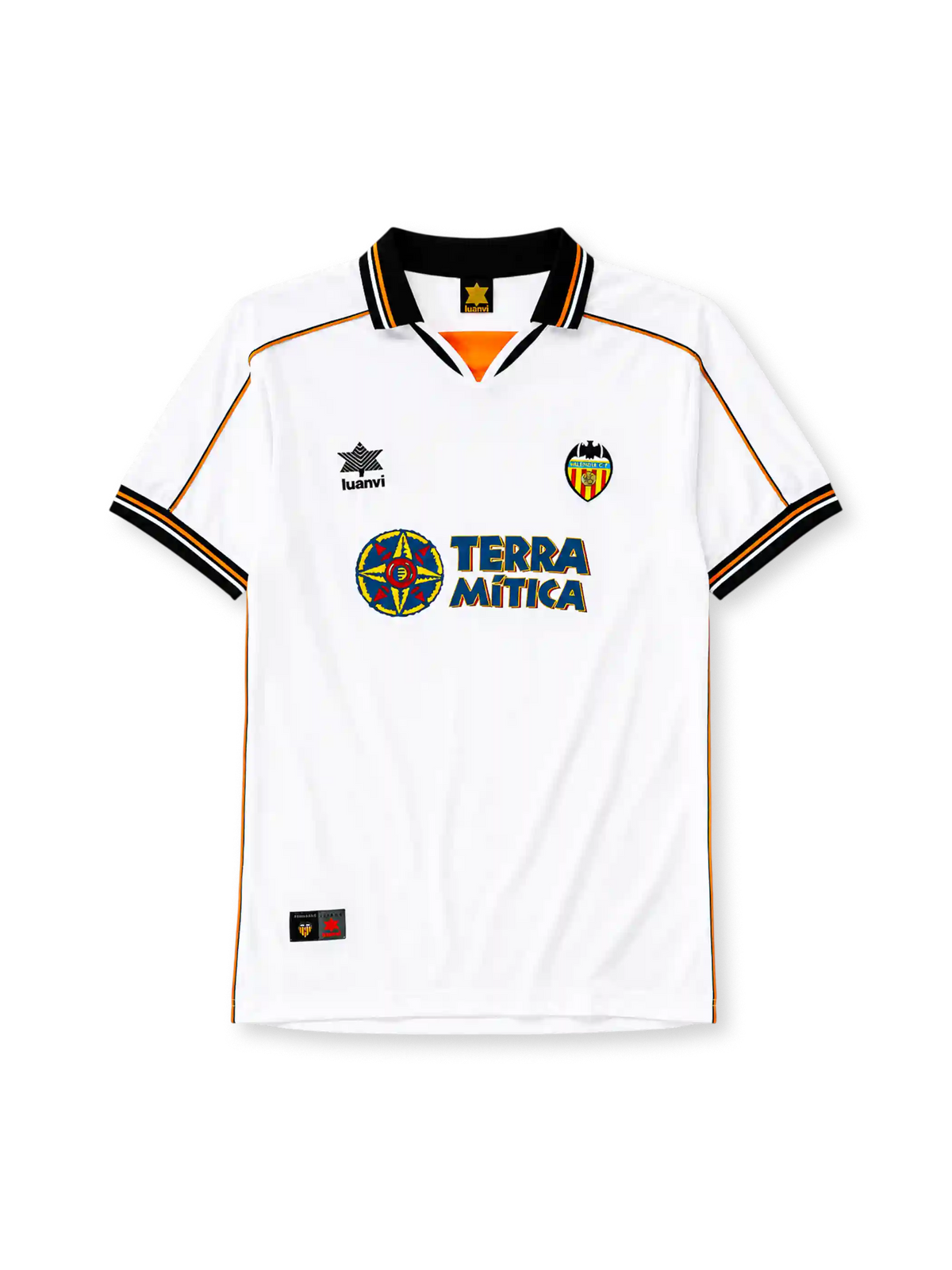 1999-00 バレンシア ホームジャージ Luanvi Terra Mítica サッカーユニフォーム