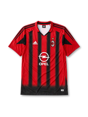 2004-05 ACミラン ホームジャージ adidas Opel サッカーユニフォーム