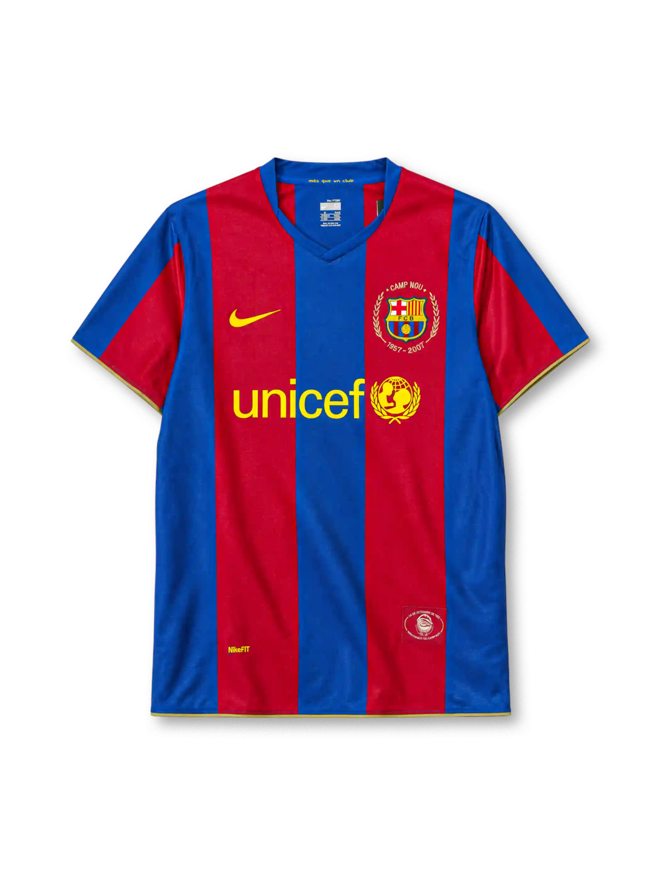 2007-08 バルセロナ ホームジャージ Nike UNICEF カンプ・ノウ50周年記念 サッカーユニフォーム