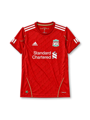 2010-11 リヴァプール ホームジャージ adidas Standard Chartered サッカーユニフォーム