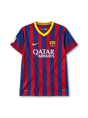 2013-14 バルセロナ ホームジャージ Nike Qatar Airways サッカーユニフォーム