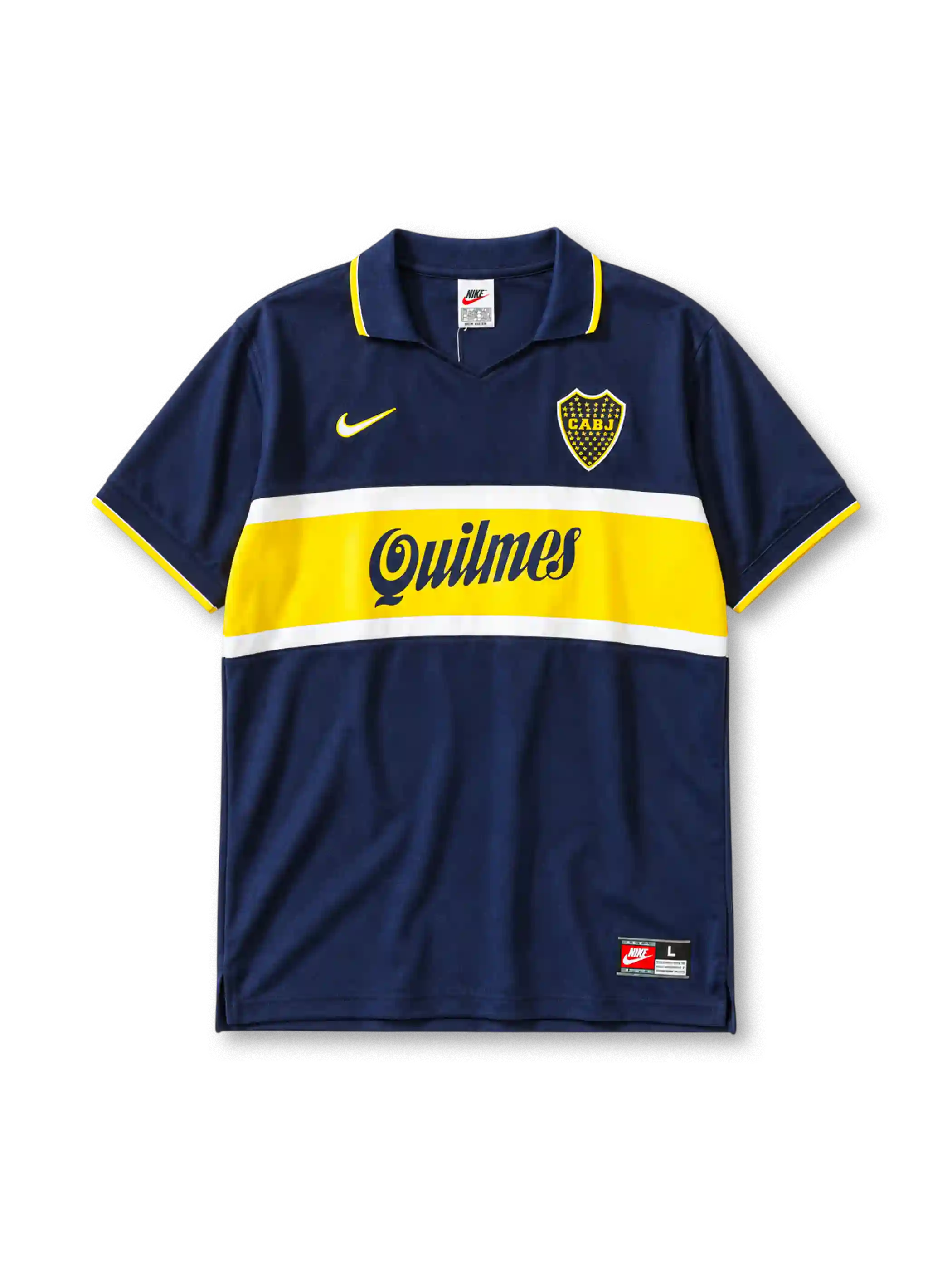 1996-97 ボカ・ジュニアーズ ホームジャージ Nike Quilmes サッカーユニフォーム