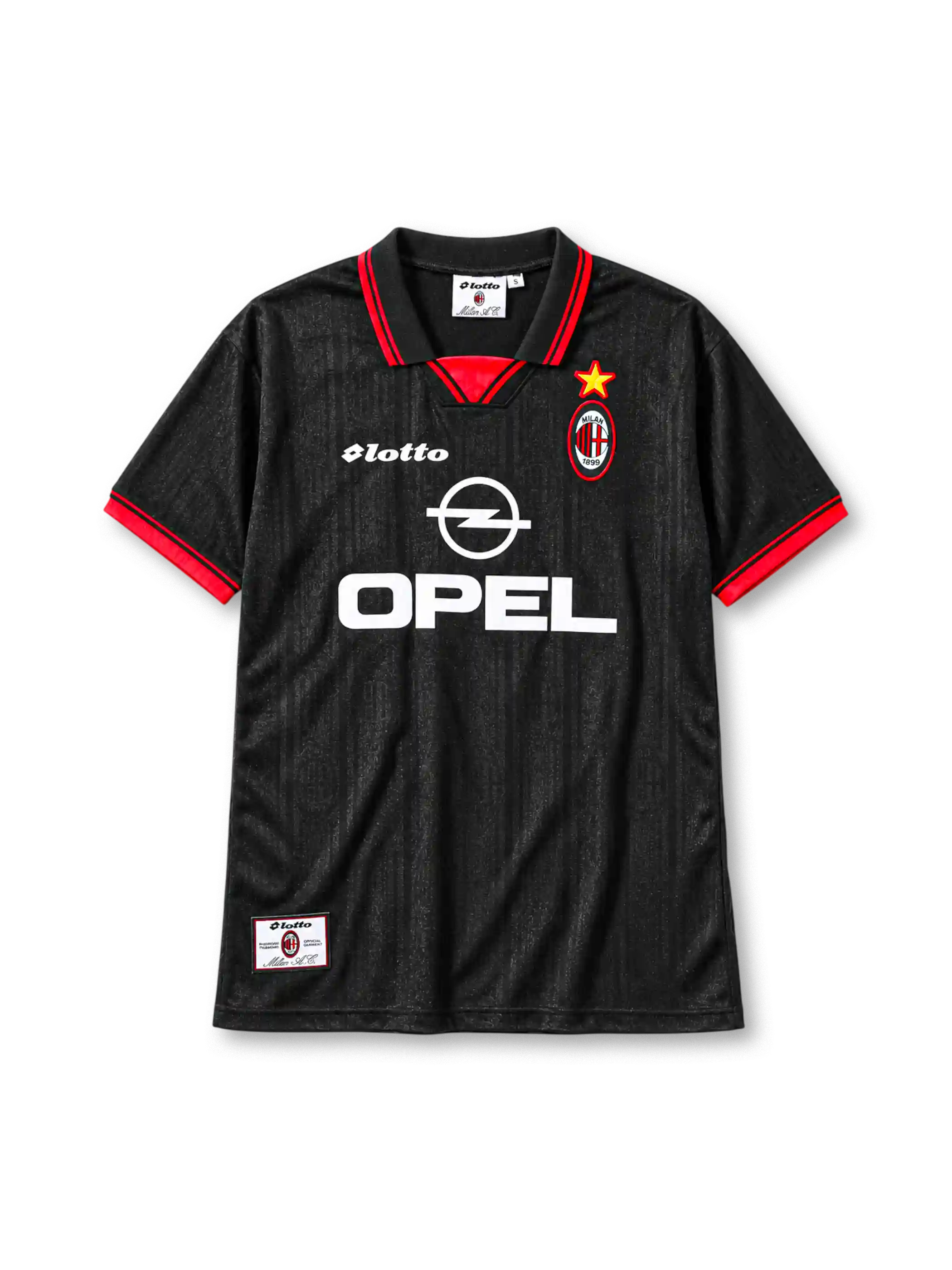 1997-98 ACミラン サードジャージ Lotto Opel サッカーユニフォーム