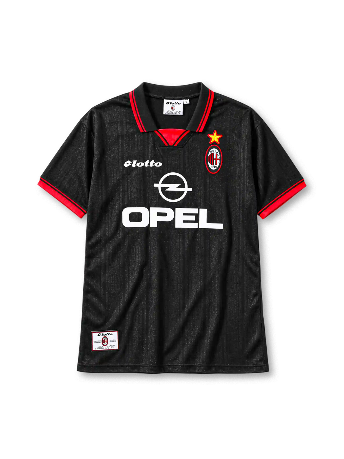 1997-98 ACミラン サードジャージ Lotto Opel サッカーユニフォーム