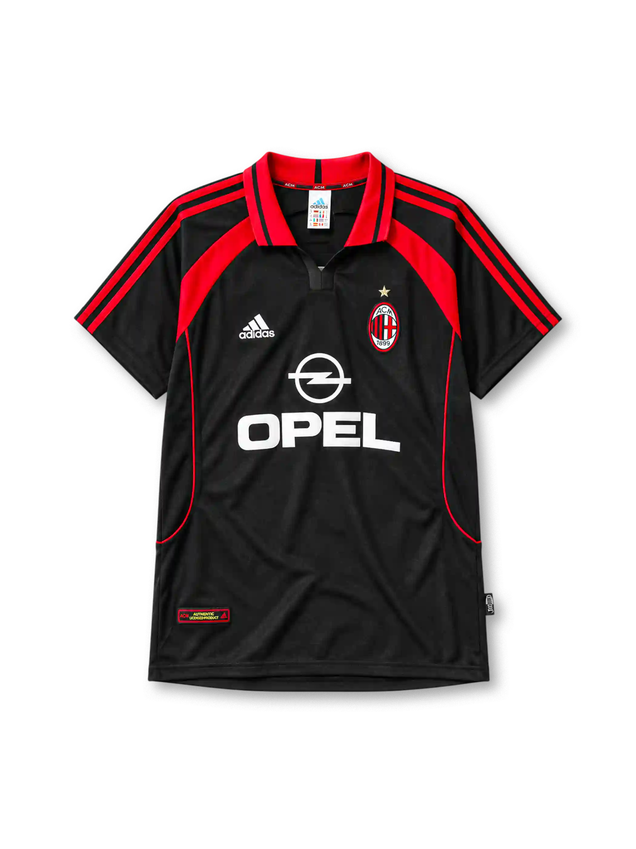 2000-01 ACミラン サードジャージ adidas Opel サッカーユニフォーム