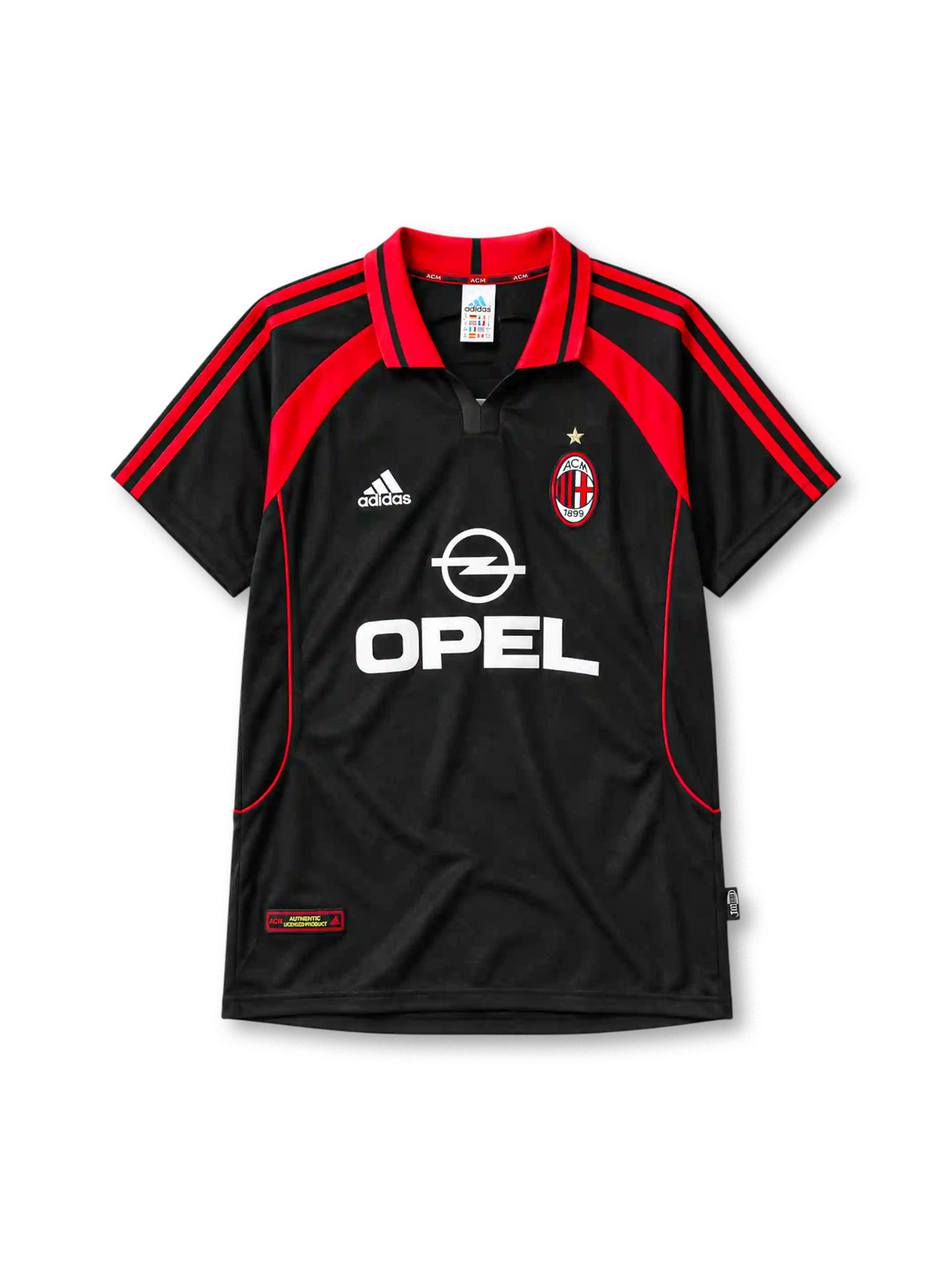 2000-01 ACミラン サードジャージ adidas Opel サッカーユニフォーム