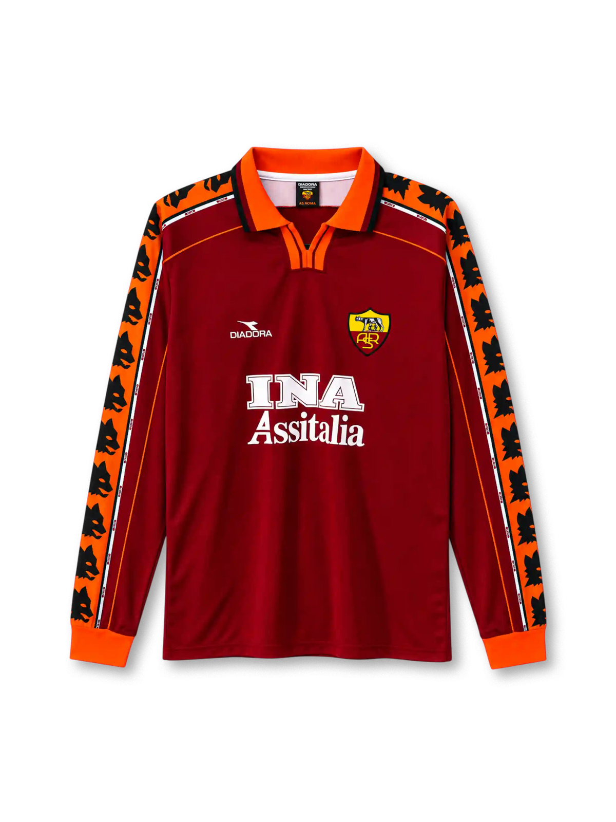 ASローマ 1998/99シーズン ホームジャージ 長袖 Diadora INA Assitalia