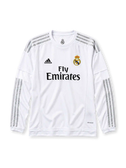 2015-16 レアル・マドリード ホームジャージ 長袖 adidas Fly Emirates サッカーユニフォーム