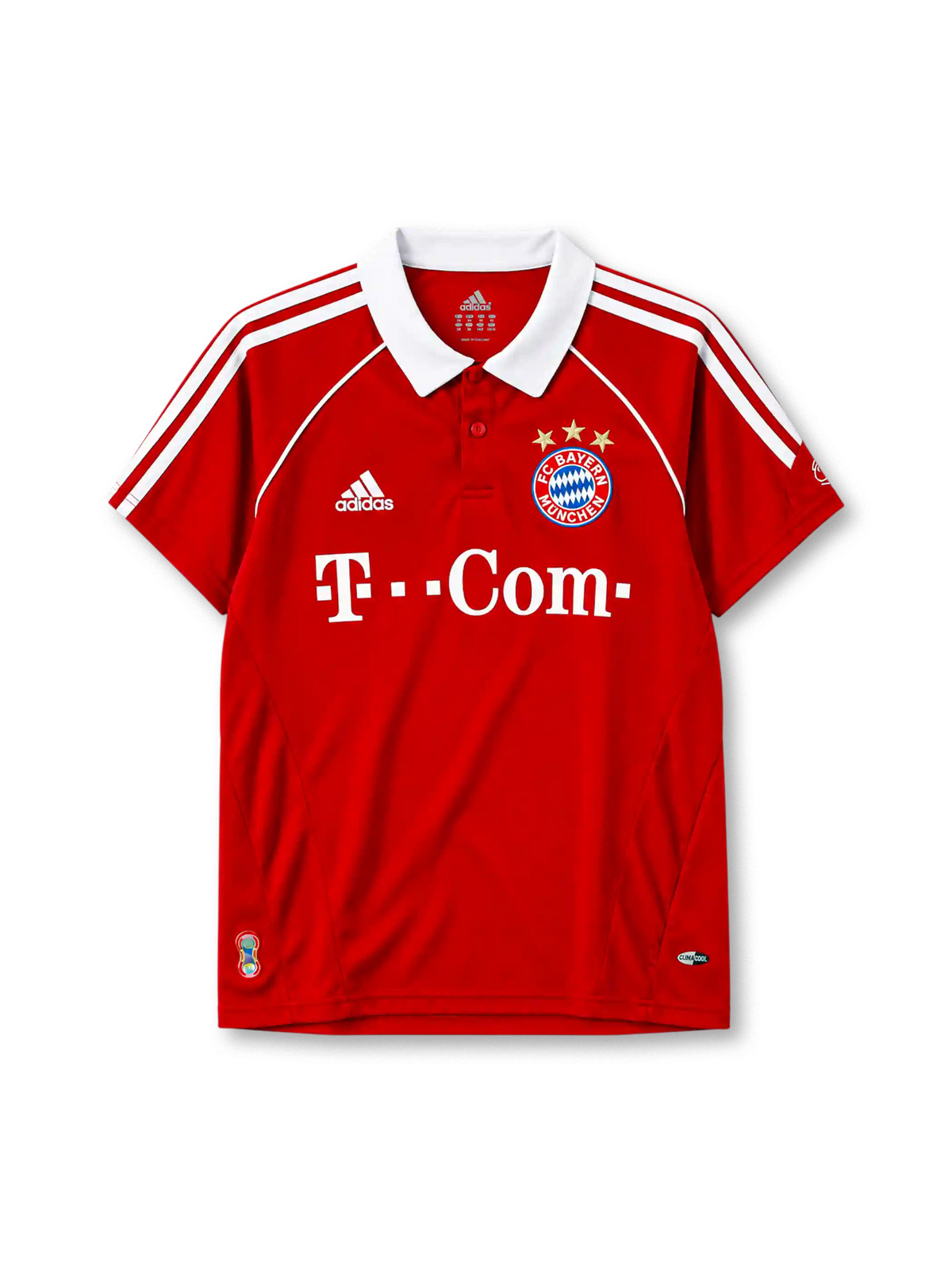バイエルン・ミュンヘン 2006/07シーズン ホームユニフォーム（adidas製、赤地、T-Comスポンサー）