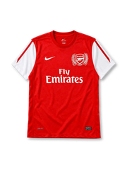 アーセナル 2011/12シーズン ホームユニフォーム（Nike製、赤地、125周年記念エンブレム）