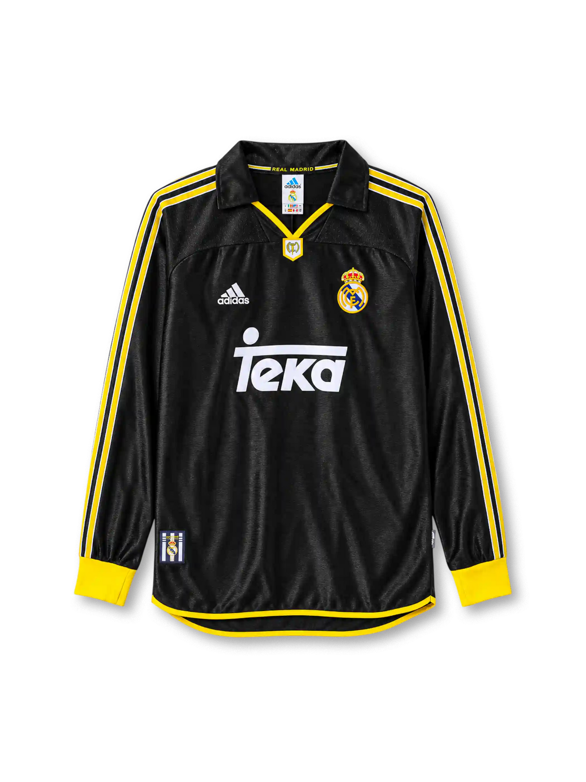 レアル・マドリード 1999/01シーズン アウェイユニフォーム（adidas製、黒地、TEKAスポンサー）