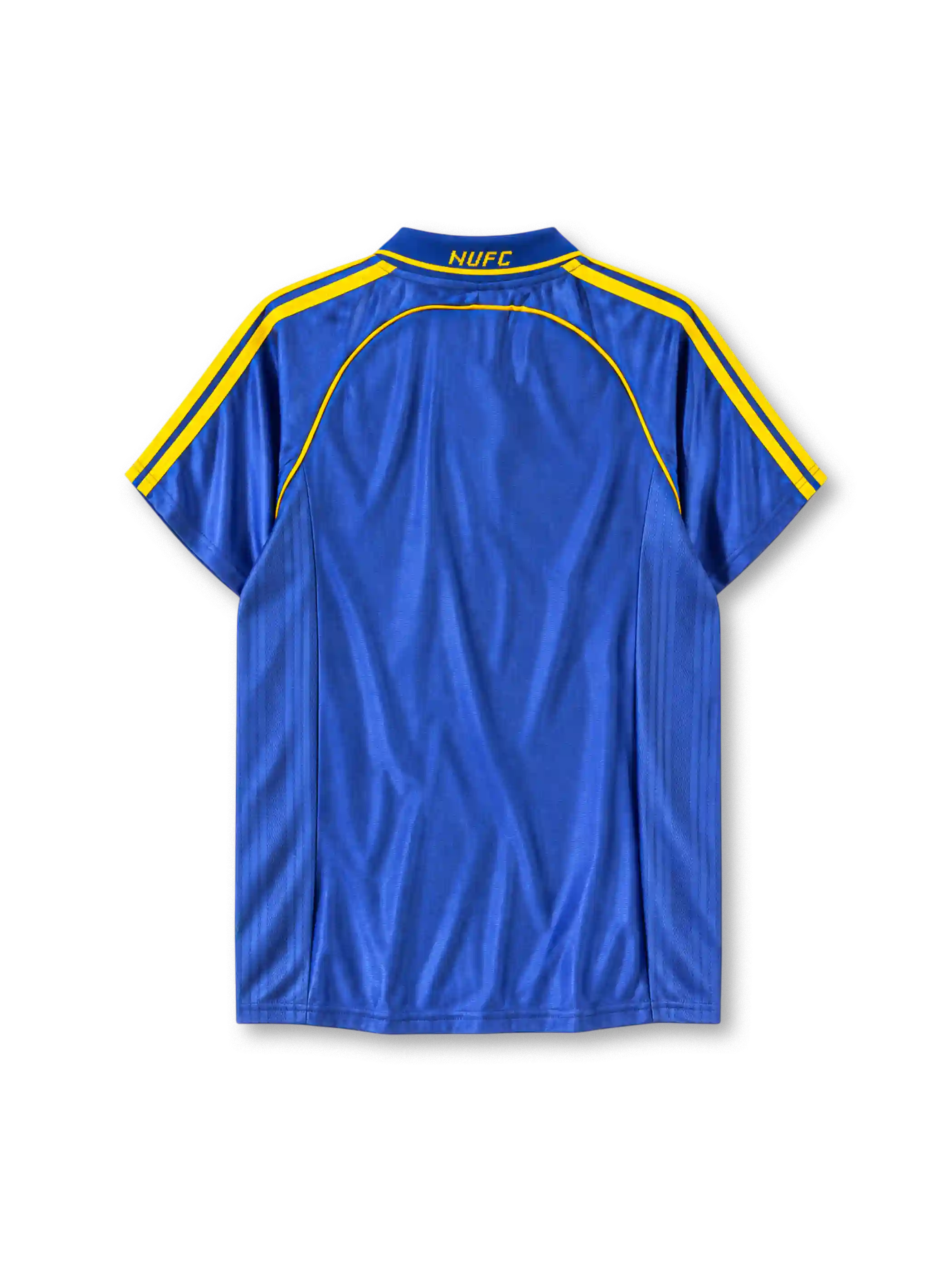 ニューカッスル・ユナイテッド 1998/00シーズン アウェイユニフォーム（adidas製、青地、Newcastle Brown Aleスポンサー）