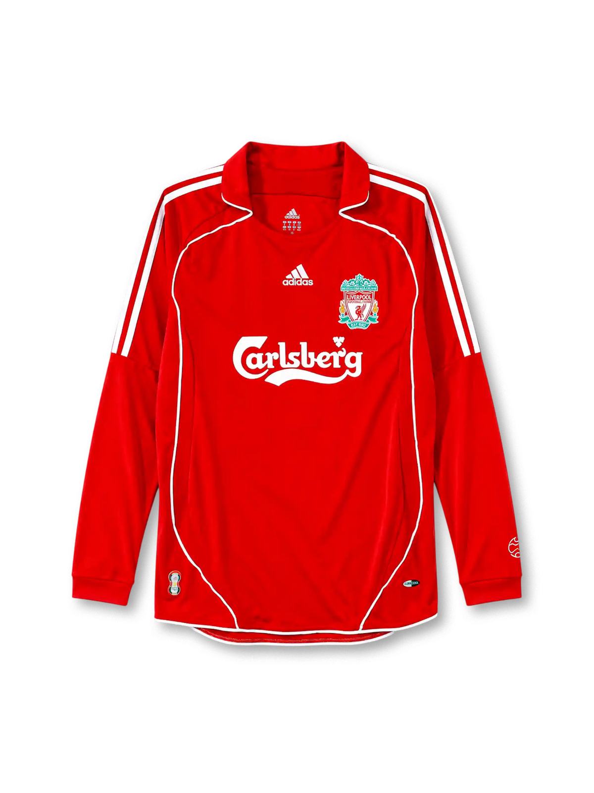 リバプール 2006/07シーズン ホームユニフォーム（adidas製、赤地、Carlsbergスポンサー）