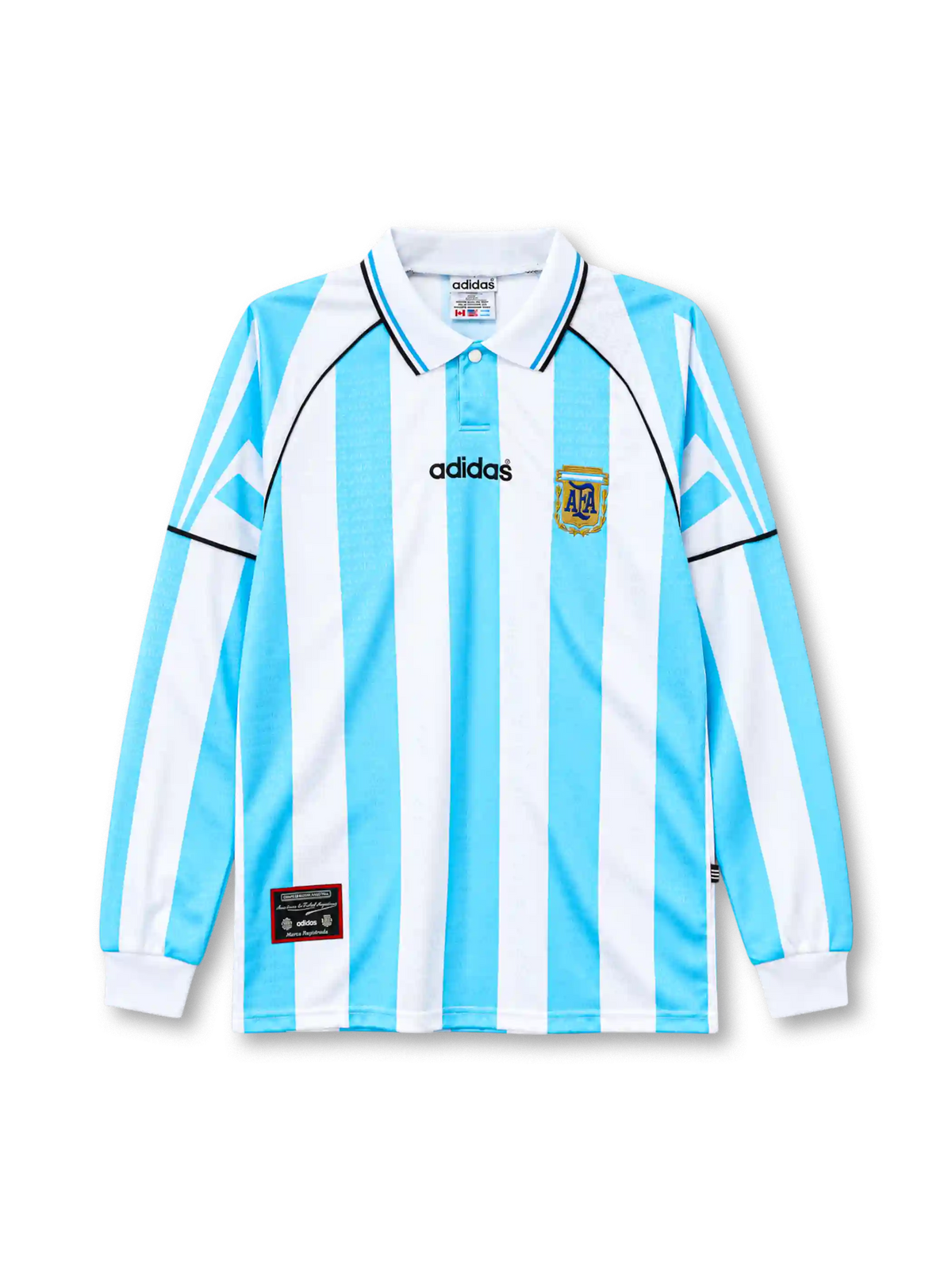 1996-97 アルゼンチン代表 ホームジャージ 長袖 adidas サッカーユニフォーム