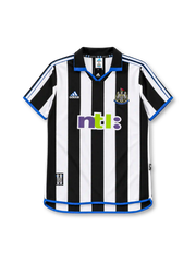 2000-01 ニューカッスル・ユナイテッド ホームジャージ adidas ntl サッカーユニフォーム