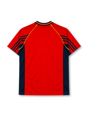 スペイン代表 1998 ホームユニフォーム 赤×紺 アディダス製 フランスW杯モデル 国章付き