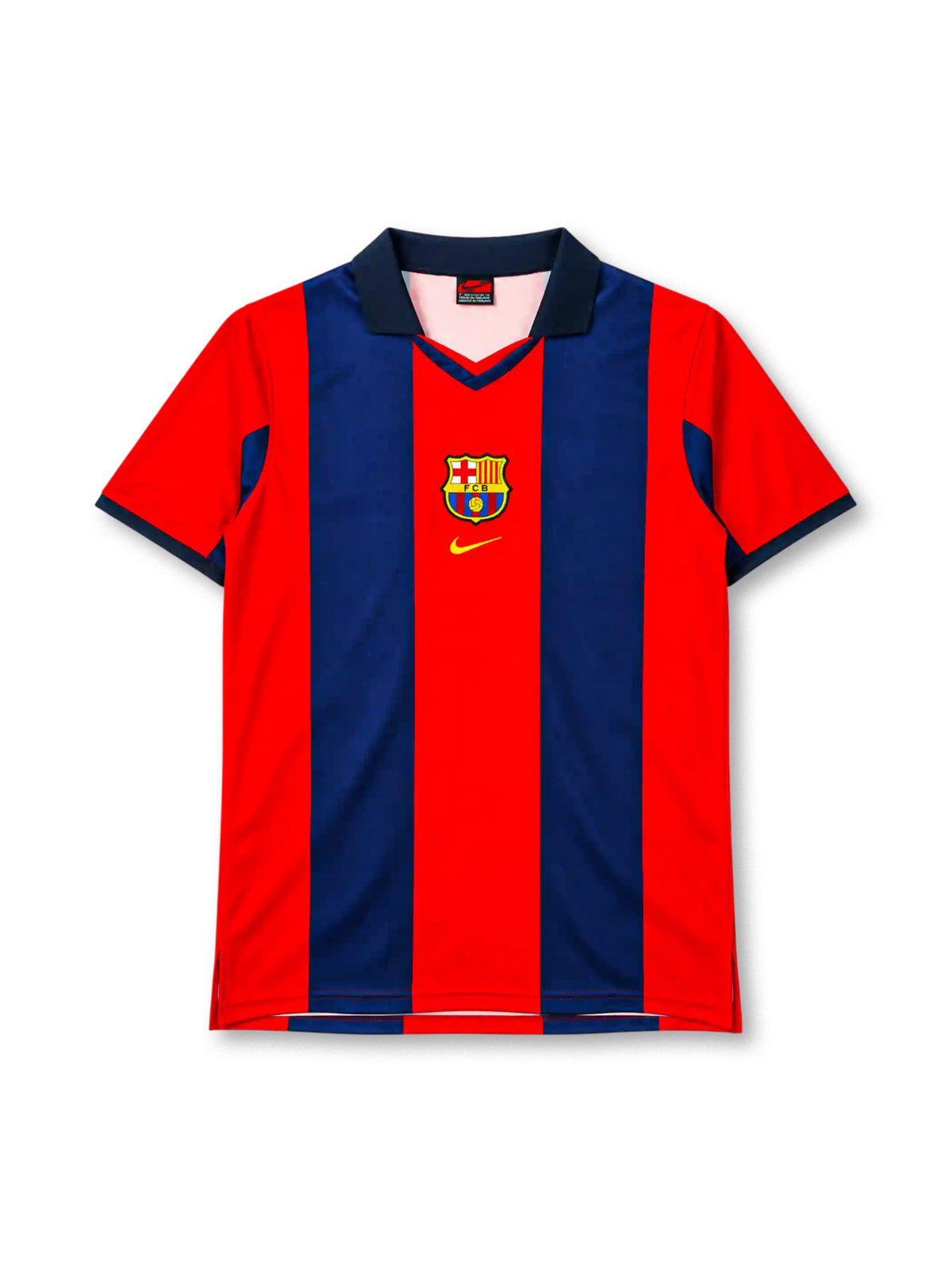 FCバルセロナ 1998/99 ホームユニフォーム ブラウグラナ太幅ストライプ ナイキ製 胸中央エンブレム