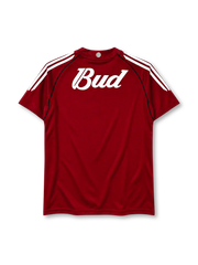 リーベル・プレート 2005-06 アウェイ ユニフォーム 深紅に白と黒の縦縞 Budweiserロゴ入り