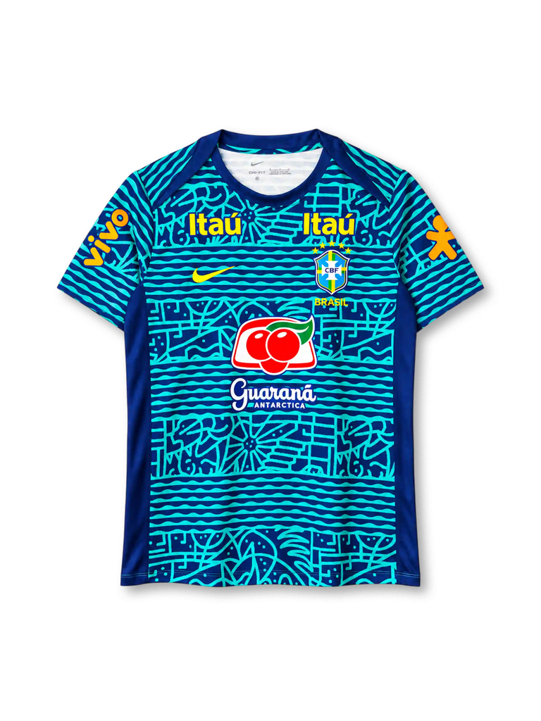 ブラジル代表 2024 プレマッチ トレーニングシャツ-KICKO – KICKO JAPAN