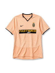 ユベントス 2003/04シーズン アウェイユニフォーム（Nike製、オレンジ地、チェック柄、Fastwebスポンサー）