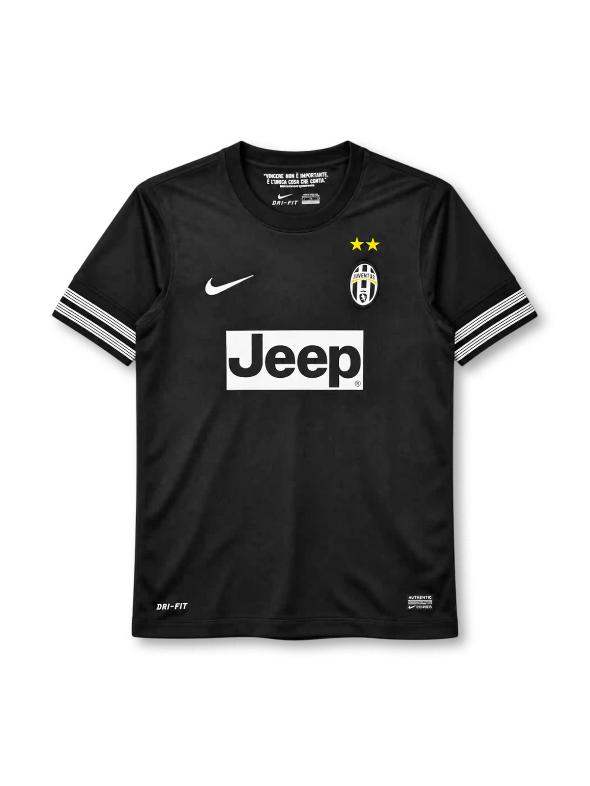 ユベントス 2012/13シーズン アウェイユニフォーム（Nike製、黒地、Jeepスポンサー）
