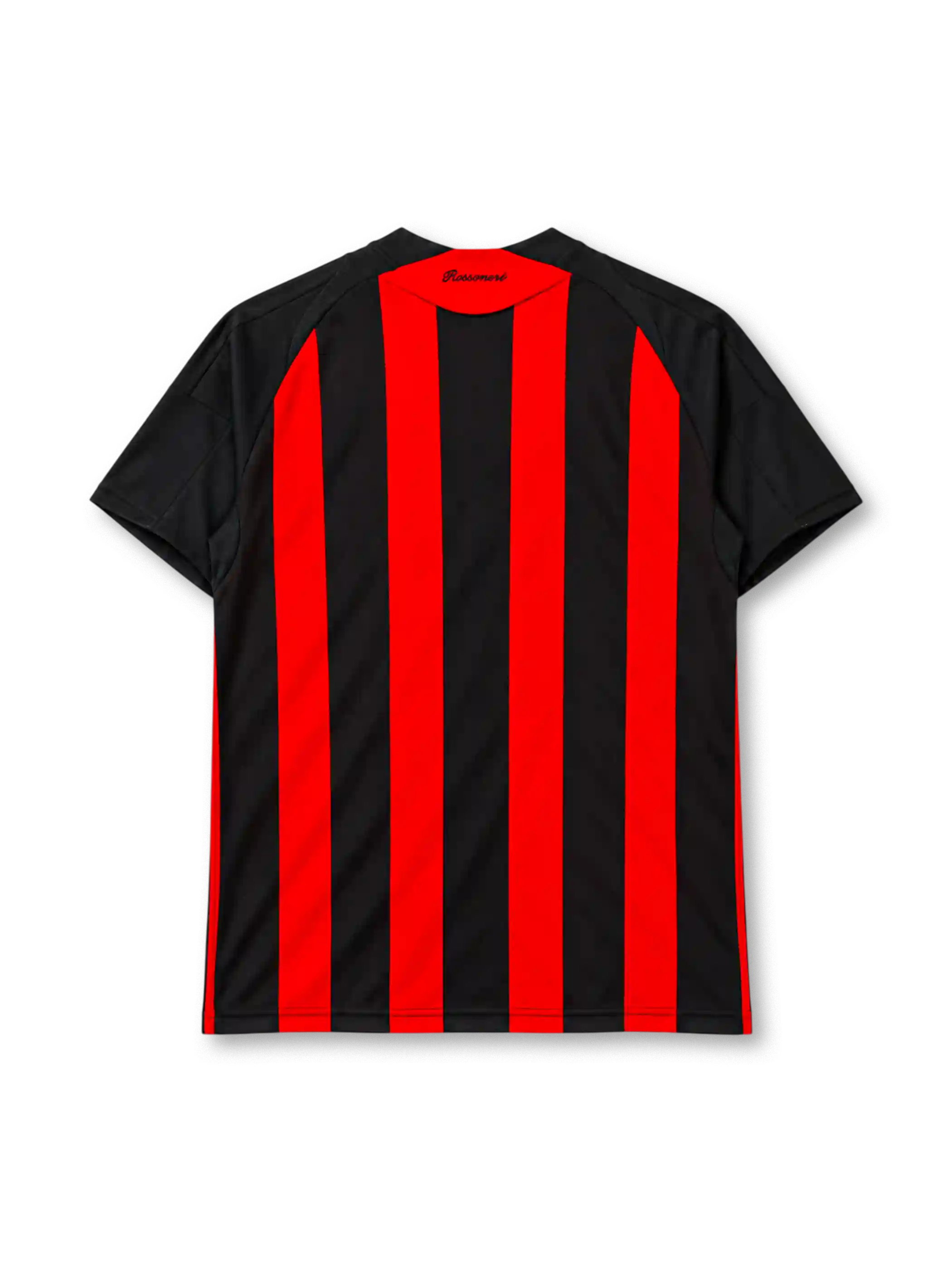 ACミラン 2008/09シーズン ホームユニフォーム（adidas製、赤黒ストライプ、bwinスポンサー）