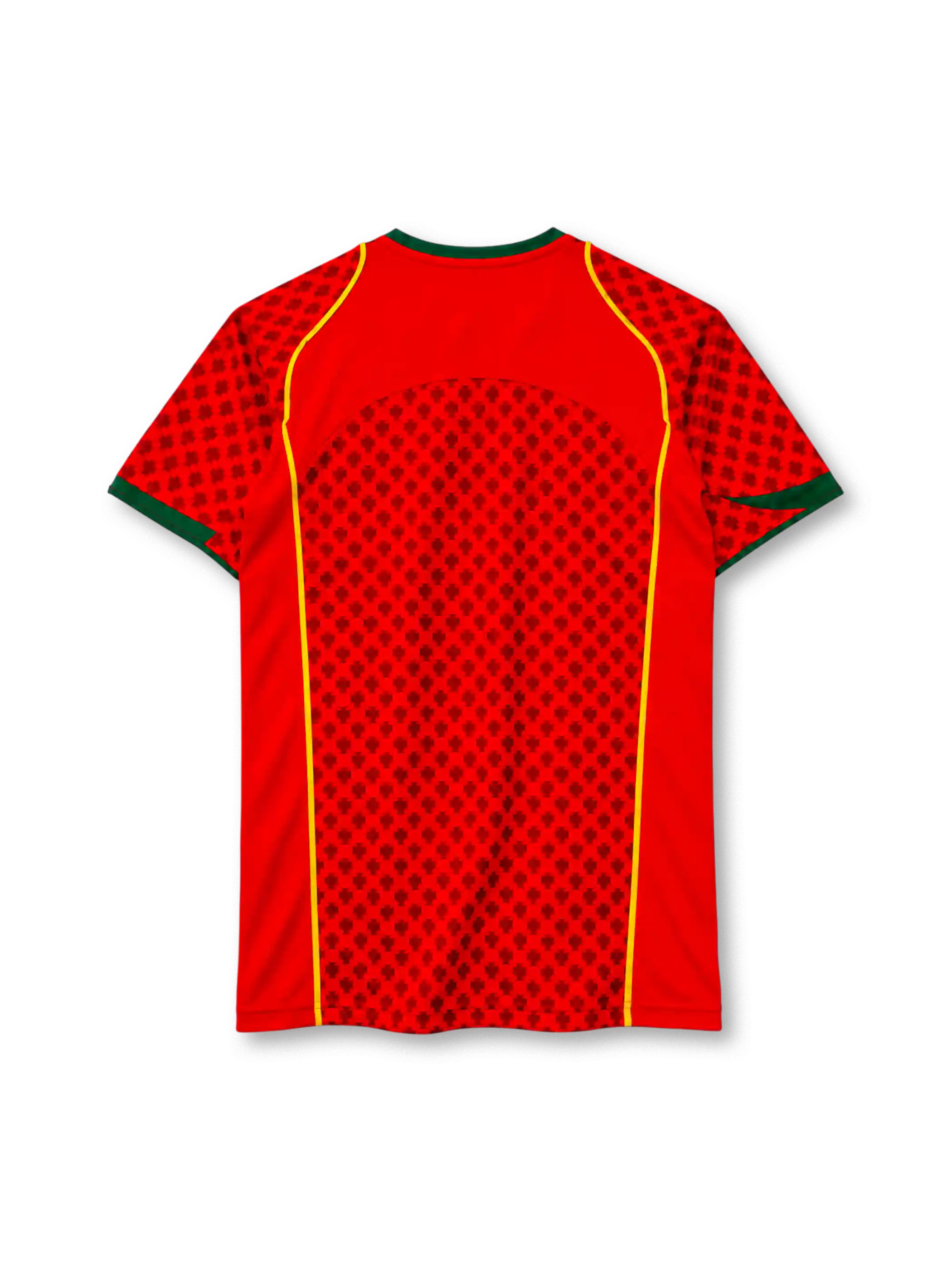 ポルトガル代表 2004年 ホームユニフォーム（Nike製、赤地、FPFエンブレム）