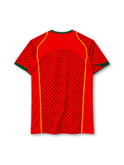 ポルトガル代表 2004年 ホームユニフォーム（Nike製、赤地、FPFエンブレム）