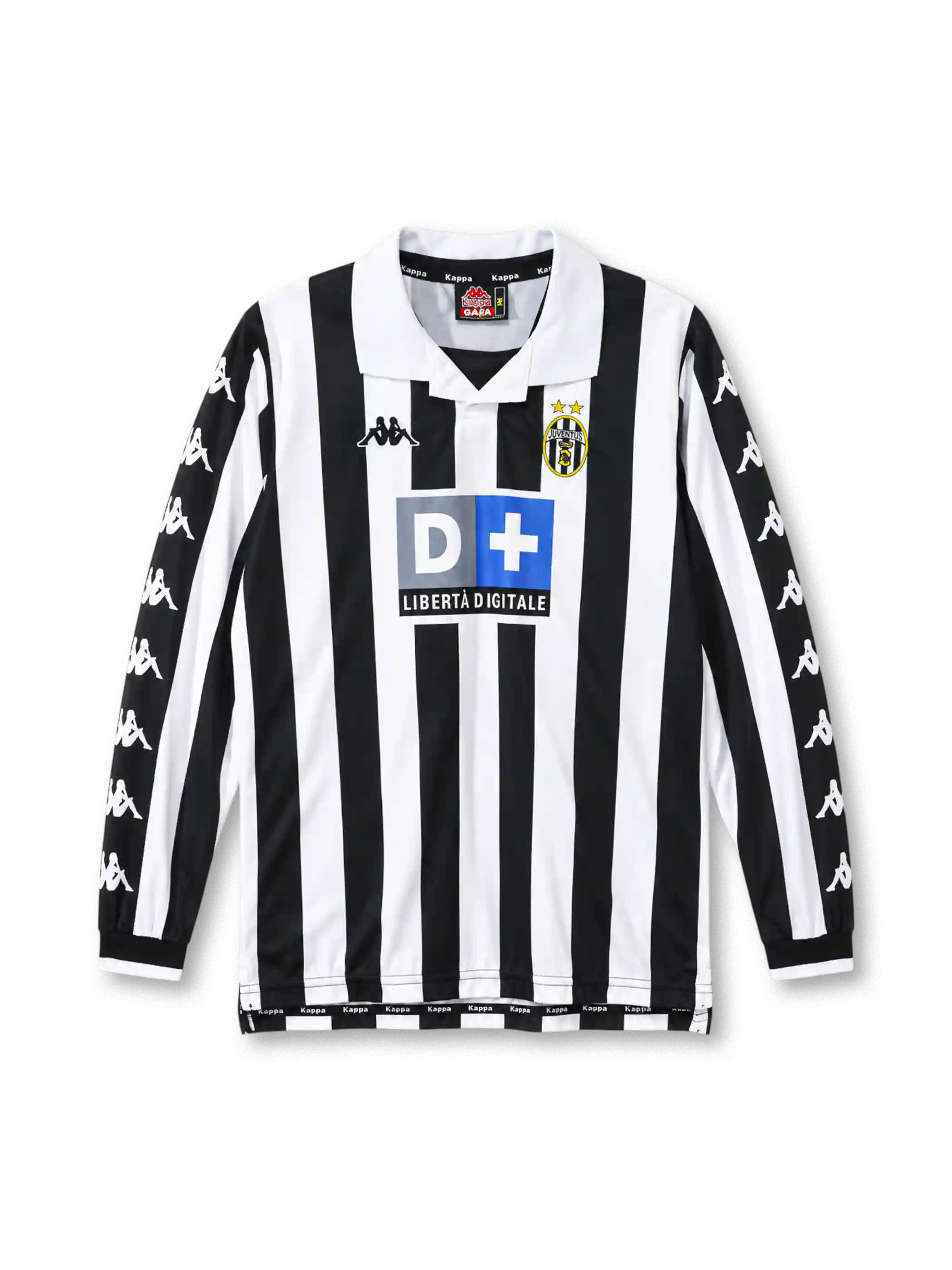 1999-2000 ユヴェントス ホームジャージ 長袖 Kappa サッカーユニフォーム
