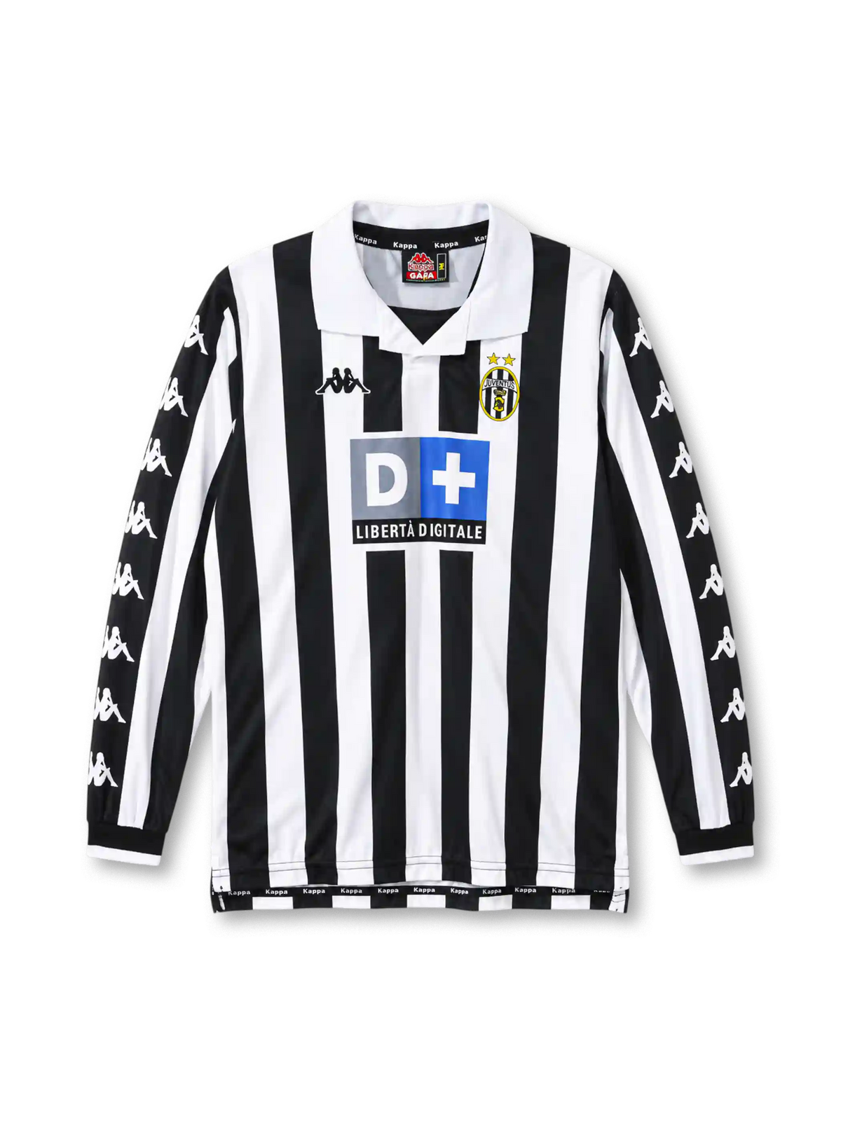 1999-2000 ユヴェントス ホームジャージ 長袖 Kappa サッカーユニフォーム