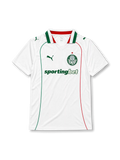パルメイラス 2026-27 アウェイ サッカーシャツ 白色ベースに緑と赤のラインを配したブラジルサッカーユニフォーム