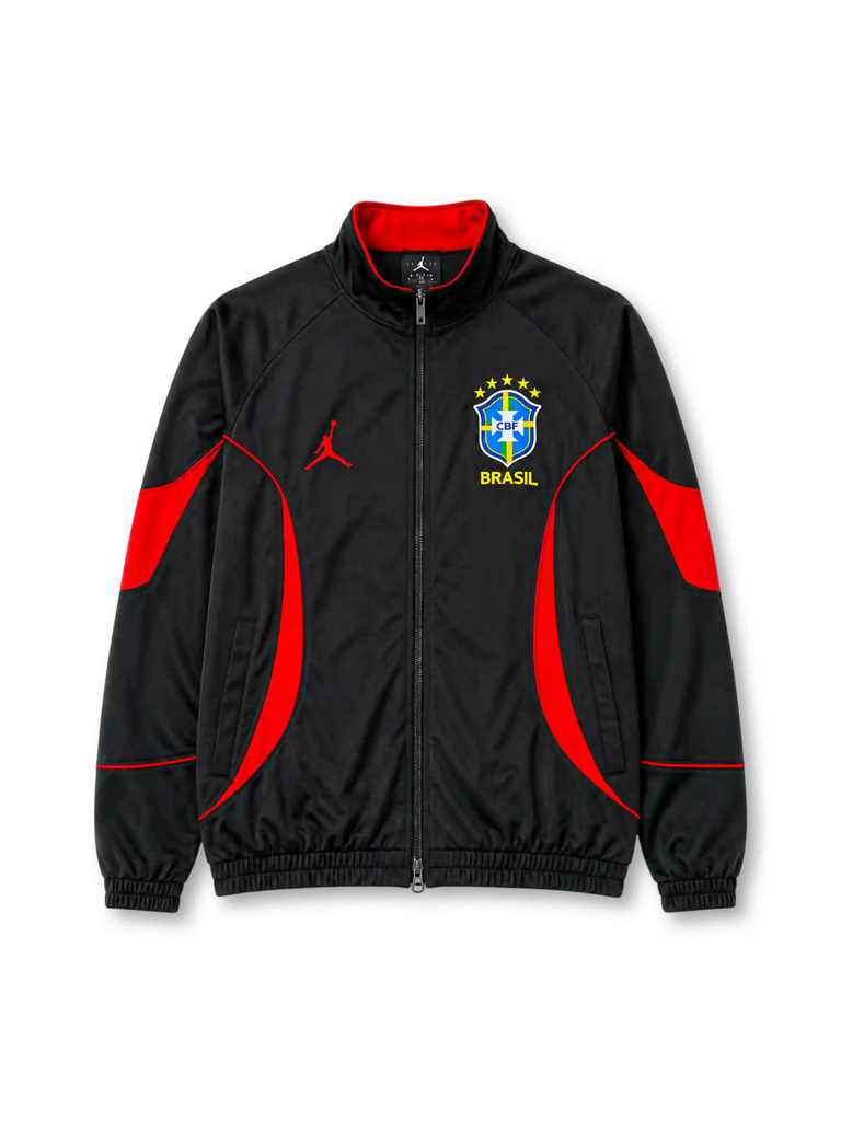 ブラジル代表 2026年W杯 ブラックトレーニングジャケット-KICKO