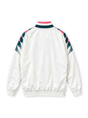 レアル・マドリード 2026/27シーズン ホワイトアンセムジャケット(adidas製、ピンク×ダークグリーン、ダイヤモンド柄)