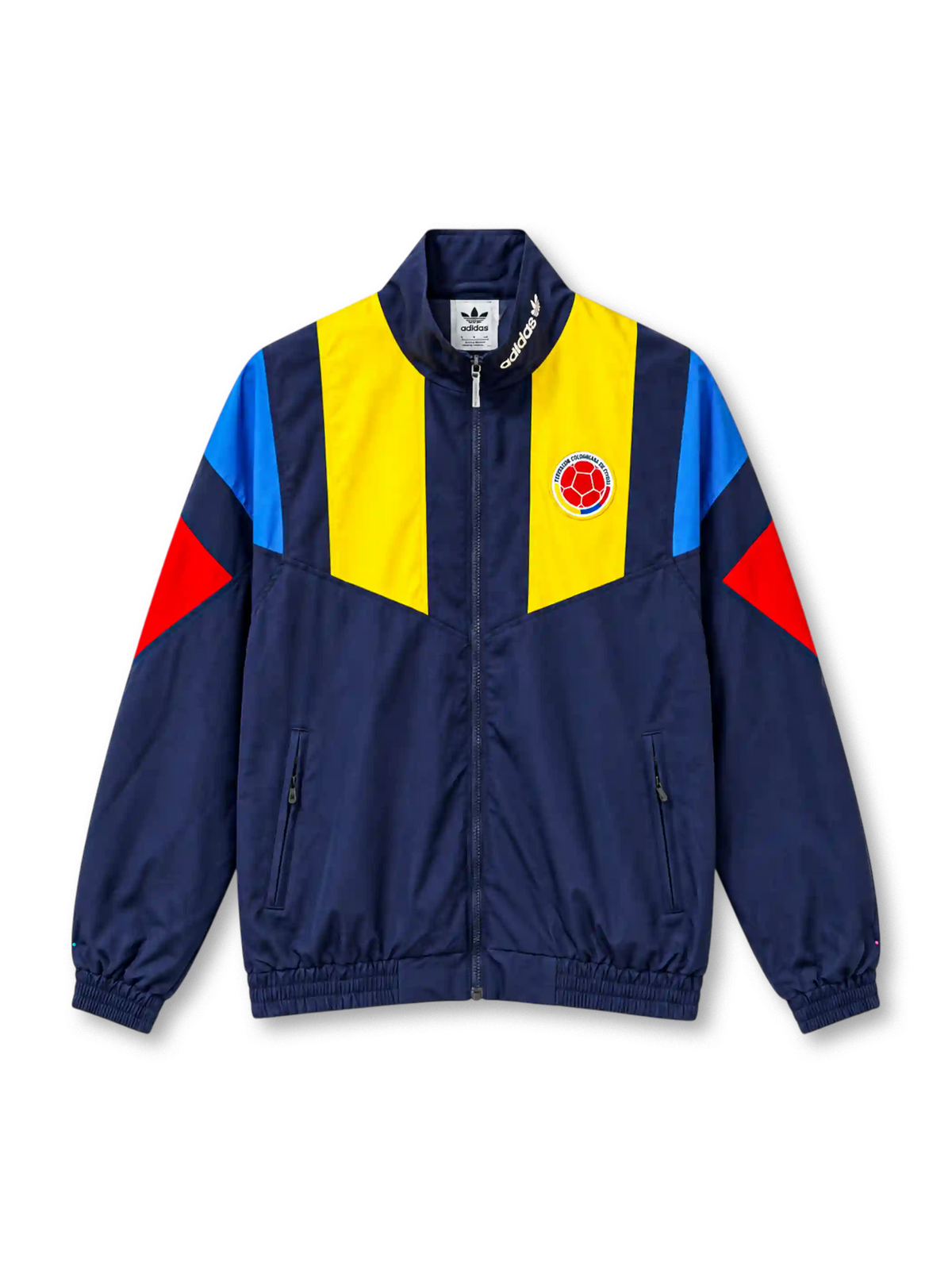 コロンビア代表 2026年 アンセムジャケット(adidas製、紺地、赤黄青3色)