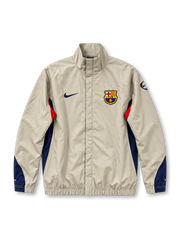 FCバルセロナ 2003/04シーズン カーキトラックジャケット（Nike製、カーキ地、紺赤パネル）