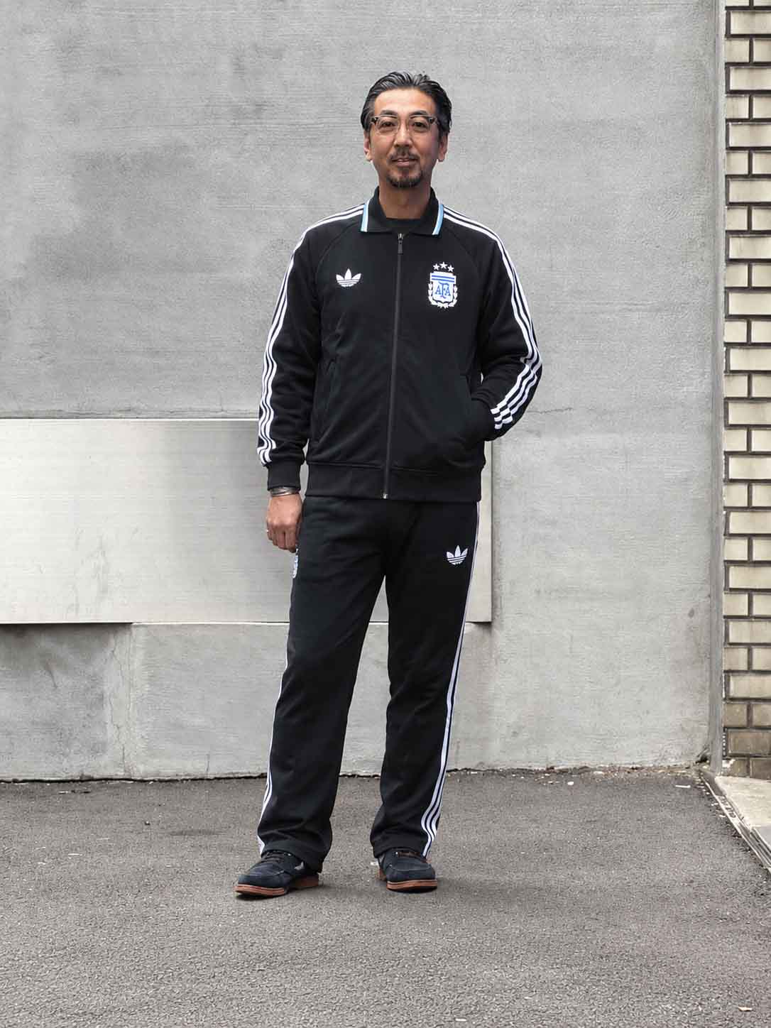 アルゼンチン代表 2026 ブラック トラックスーツ セットアップ-KICKO