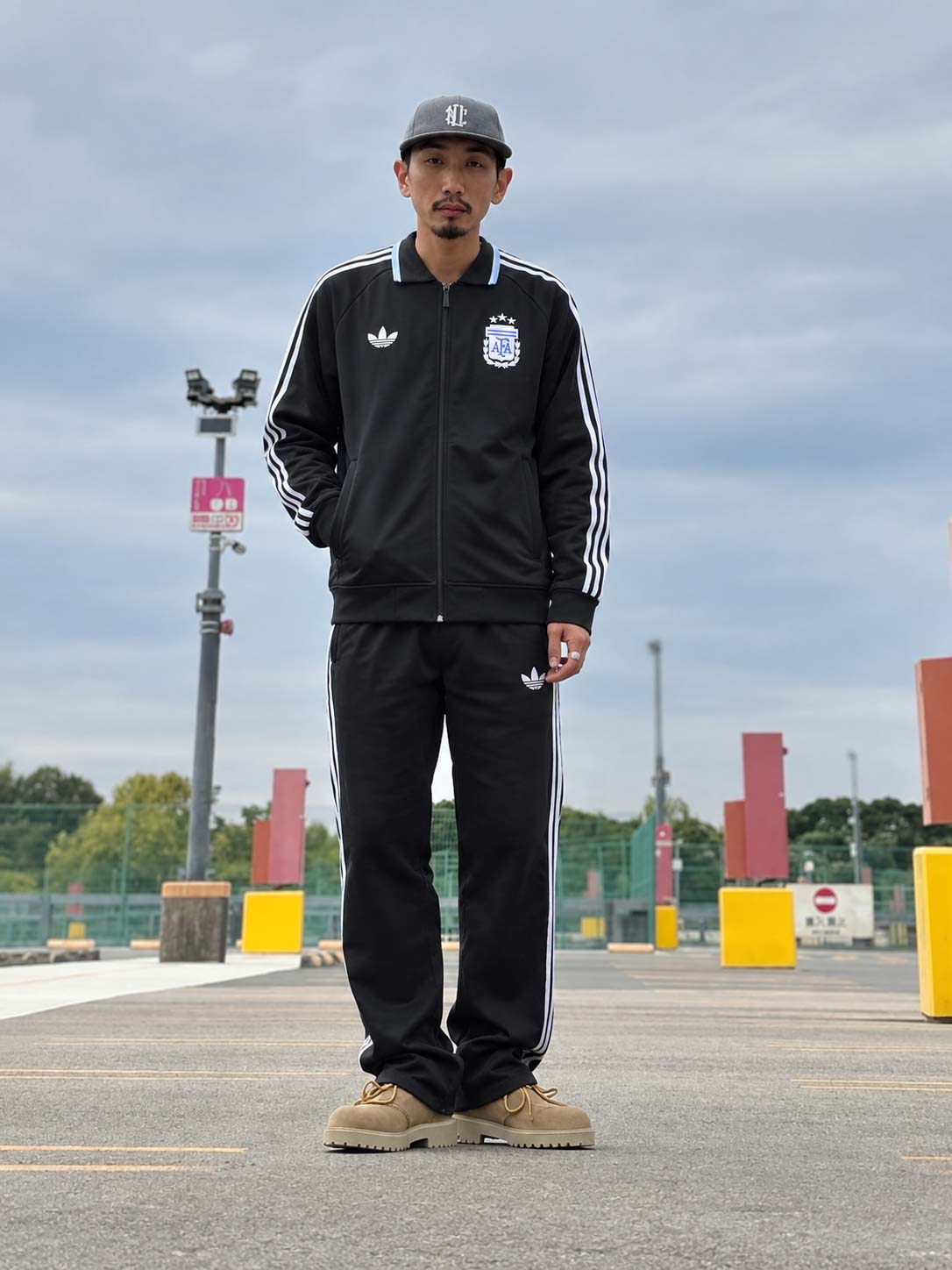 アルゼンチン代表 2026 ブラック トラックスーツ セットアップ-KICKO