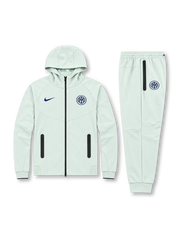 インテル 2026-27 ライトグレー フード付きトラックスーツ セットアップ Nikeロゴ