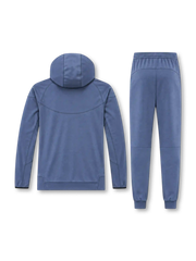 パリ・サンジェルマン 2026-27 グレーブルー フード付きトラックスーツ セットアップ Nikeロゴ