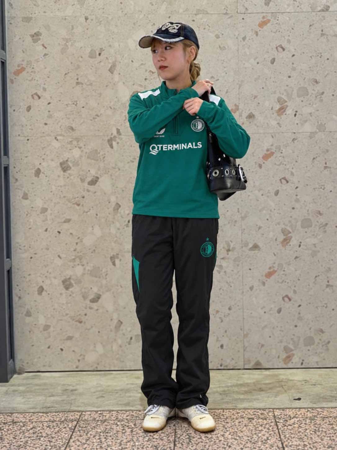 フェイエノールト 2026-27 グリーン ハーフジップ トレーニングセット