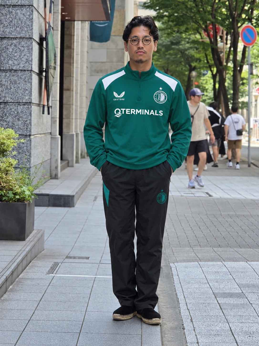 フェイエノールト 2026-27 グリーン ハーフジップ トレーニングセット