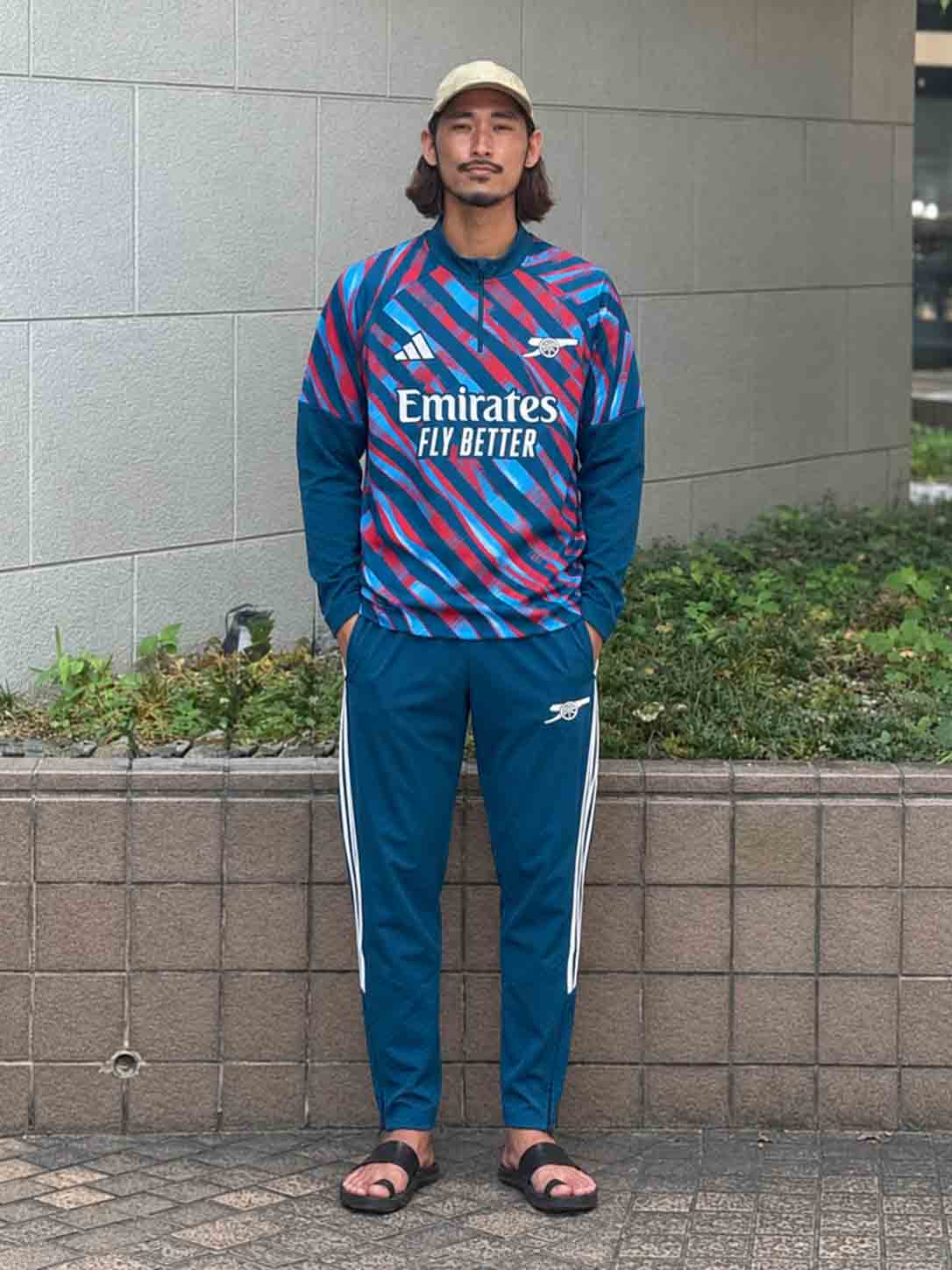 アーセナル 2026-27 レッド×ブルー ハーフジップ トレーニングセット