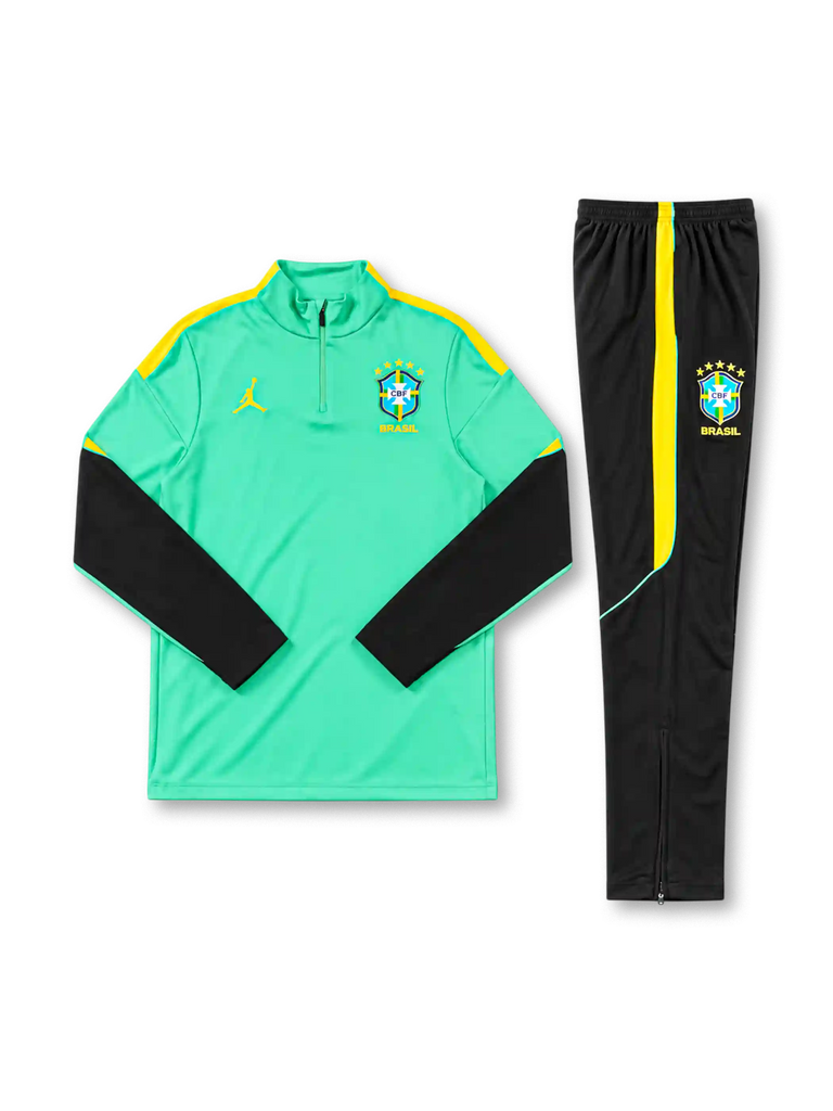 ブラジル代表 2026-27 ライトグリーン トレーニングセットアップ-KICKO